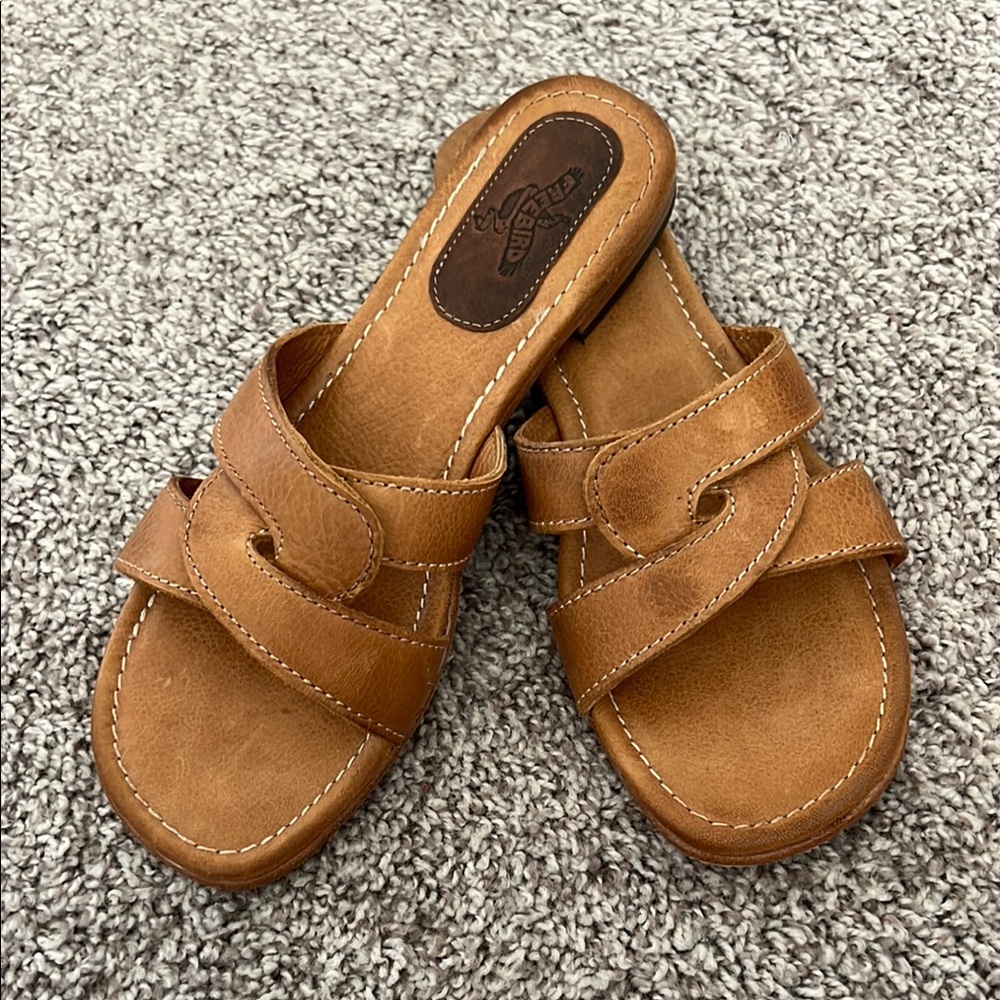 Freebird Sawyer Leather Slide Sandals